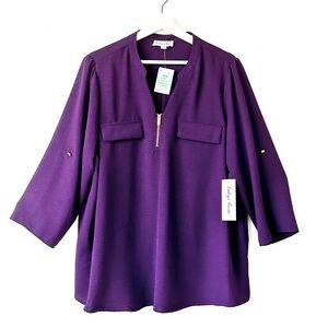 Women’s Beautiful Rich Purple Tunic Size 2X